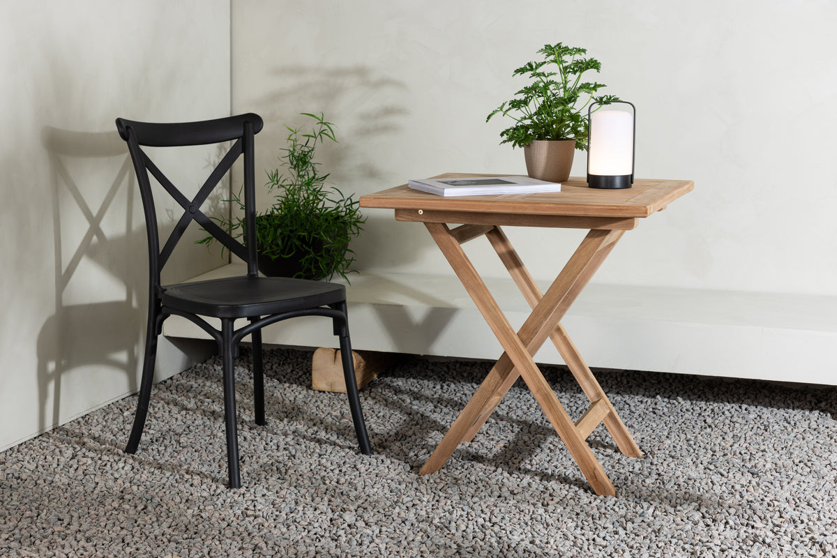 Cafébord 70 x 70 x 75 Natur