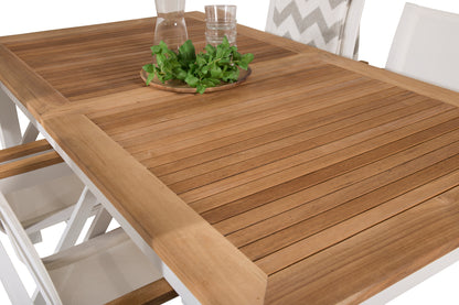 Mexico & Panama Spisestole Hvid + Spisebord 160 x 90