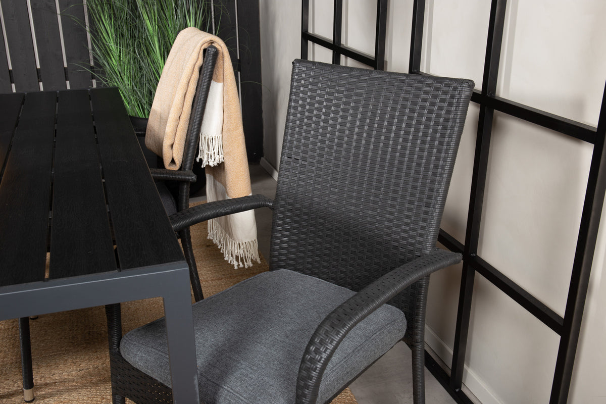 Anna & Break Spisebordsstole Sort +