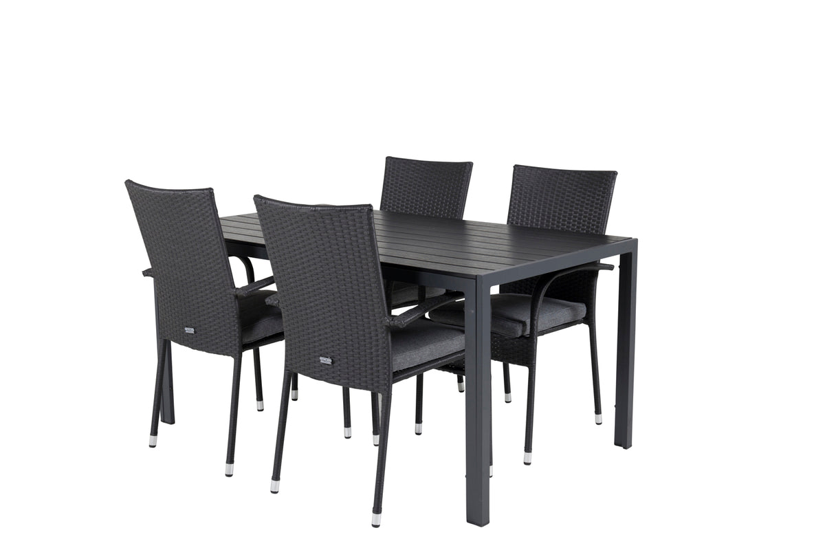 Anna & Break Spisebordsstole Sort +