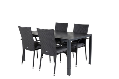 Anna & Break Spisebordsstole Sort +