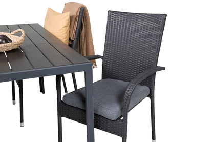 Anna & Break Spisebordsstole Sort +