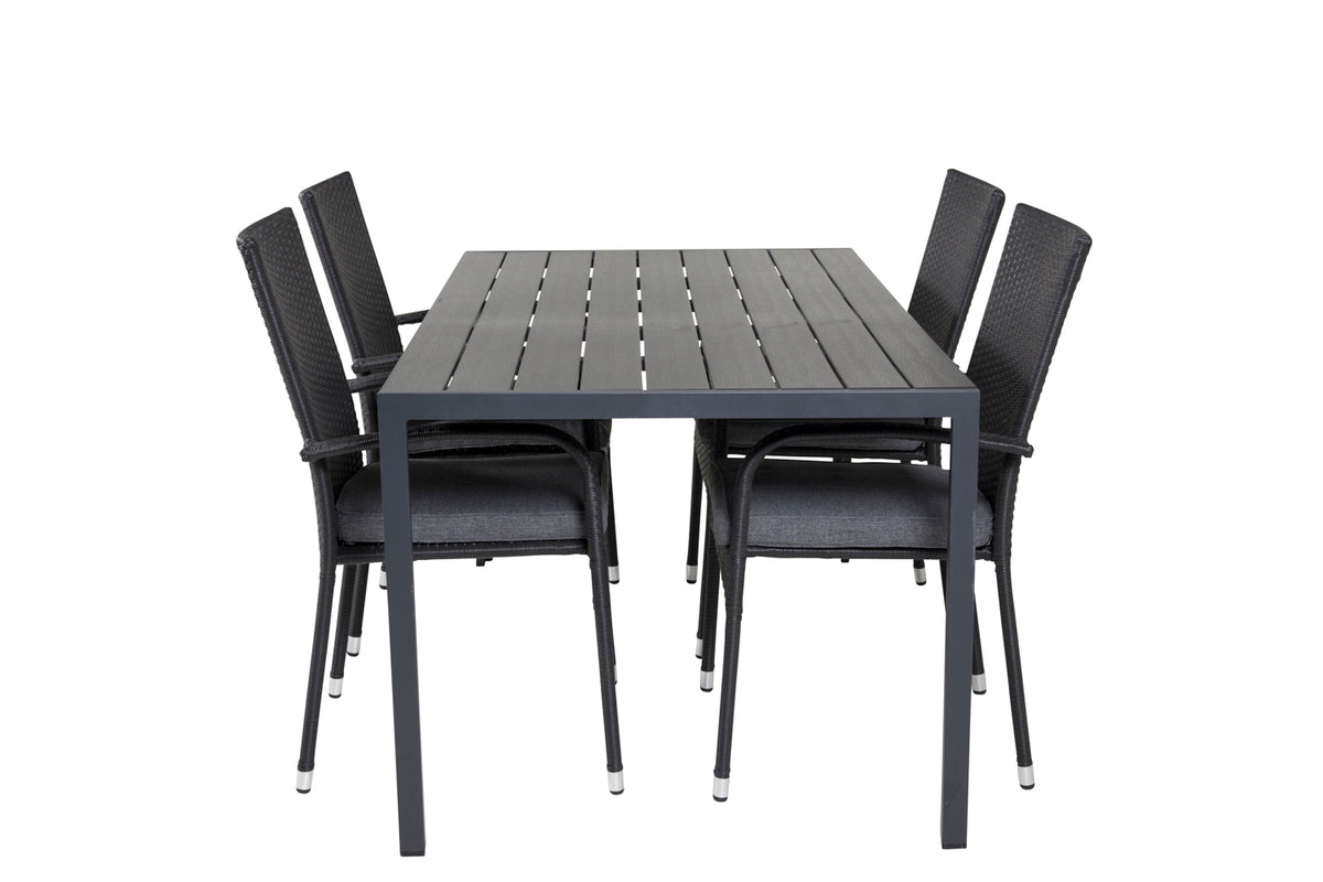 Anna & Break Spisebordsstole Sort +