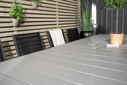 Levels & Copacabana Spisebord 160x100x75 + Spisestole Sort