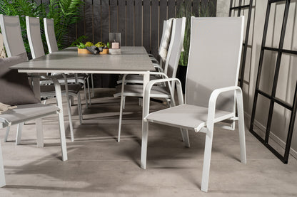 Levels & Copacabana Spisebord 160x100x75 + Reclinerstole Grå