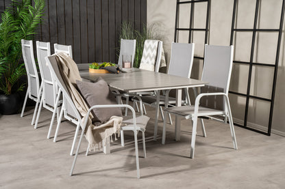 Levels & Copacabana Spisebord 160x100x75 + Reclinerstole Grå