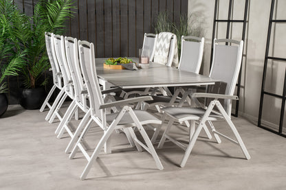 Levels & Albany Spisebord 160x100x75 + Positionsstole Hvid