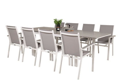 Levels & Parma Spisebord 160 x 100 + Spisestole Grå