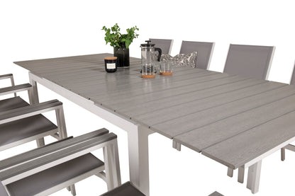 Levels & Parma Spisebord 160 x 100 + Spisestole Grå