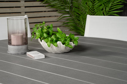 Parma & Santorini Spisebord ⌀140 + Spisebordsstole Hvid