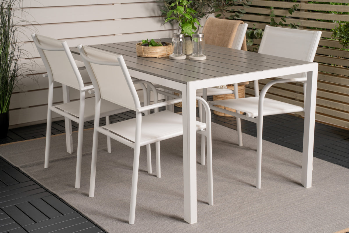 Break | Santorini Spisebord 150x90 + 4 spisebordsstole