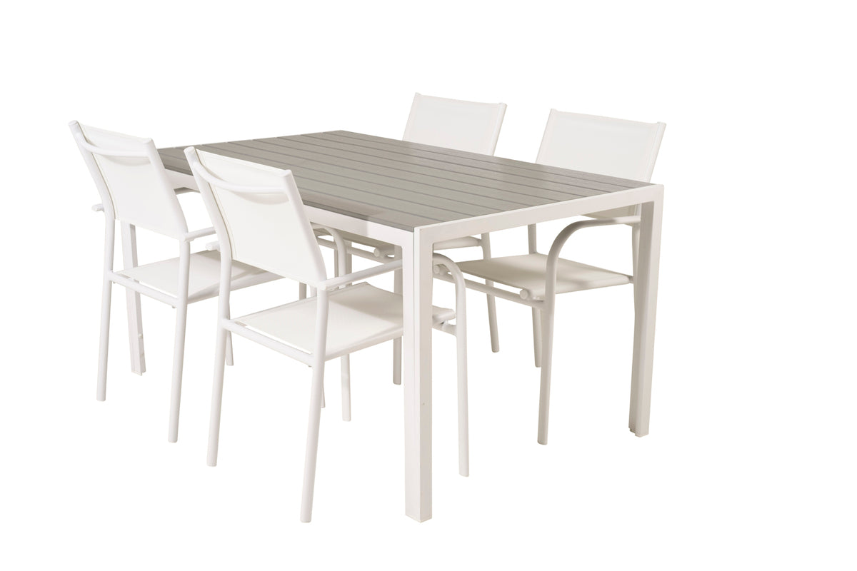 Break | Santorini Spisebord 150x90 + 4 spisebordsstole