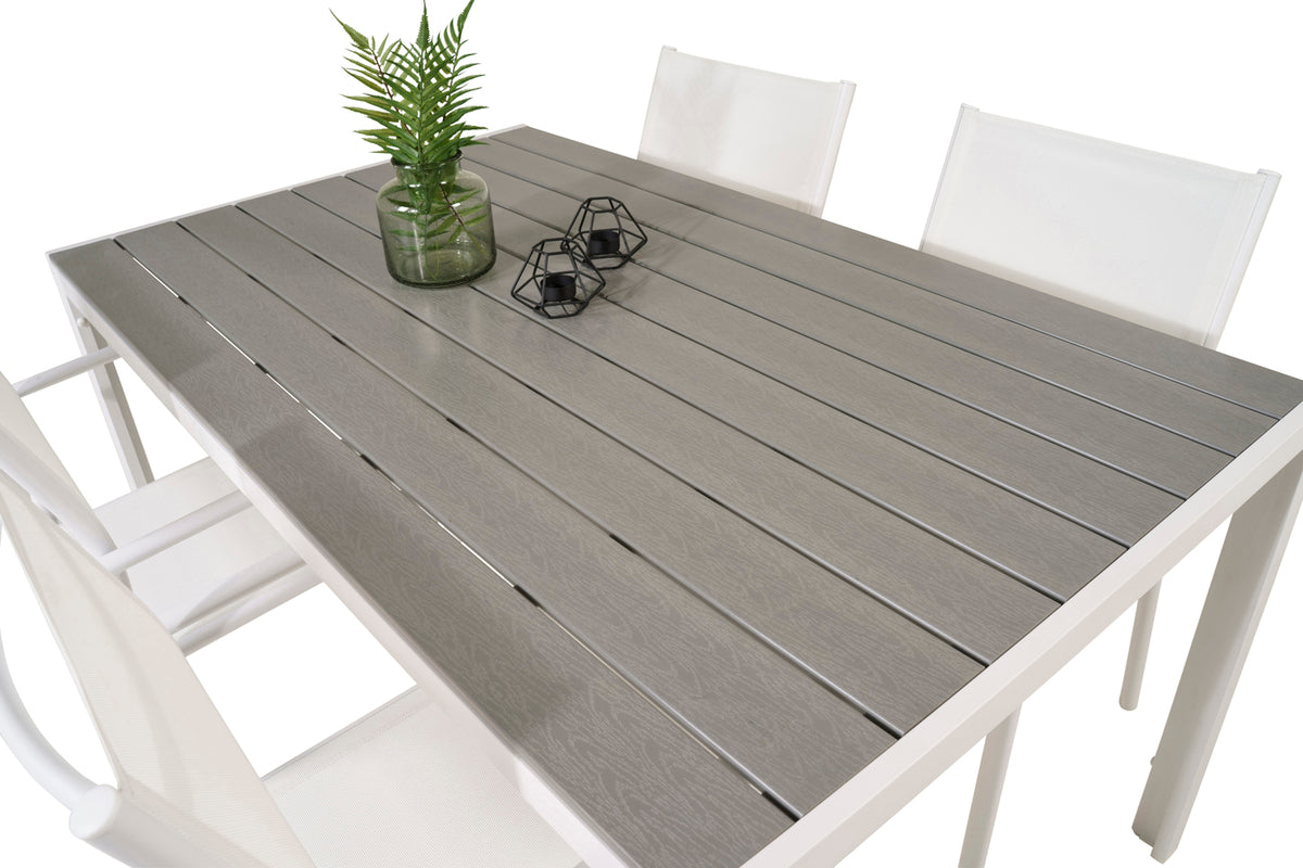 Break | Santorini Spisebord 150x90 + 4 spisebordsstole