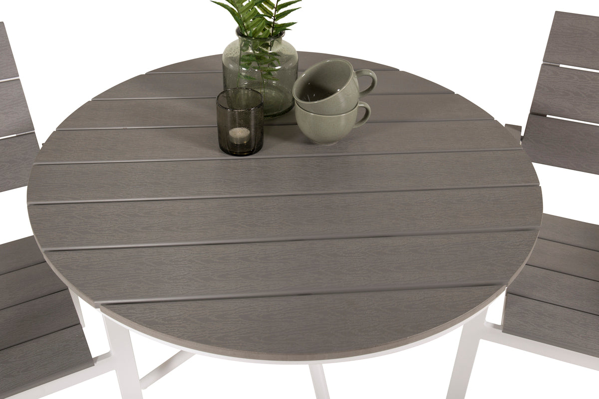 Levels & Parma Spisestole Grå + Cafebord 90 Grå