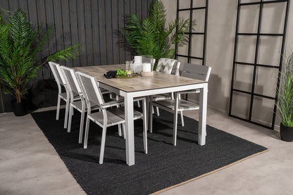 Levels & Llama Spisestole Grå + Spisebord 205x100