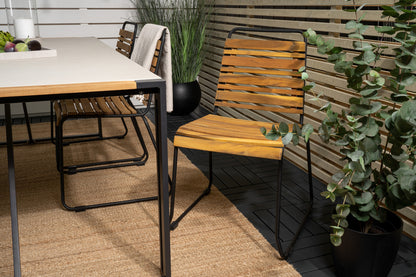 Texas & Bois Spisebord 200x100 + Spisestole Natur