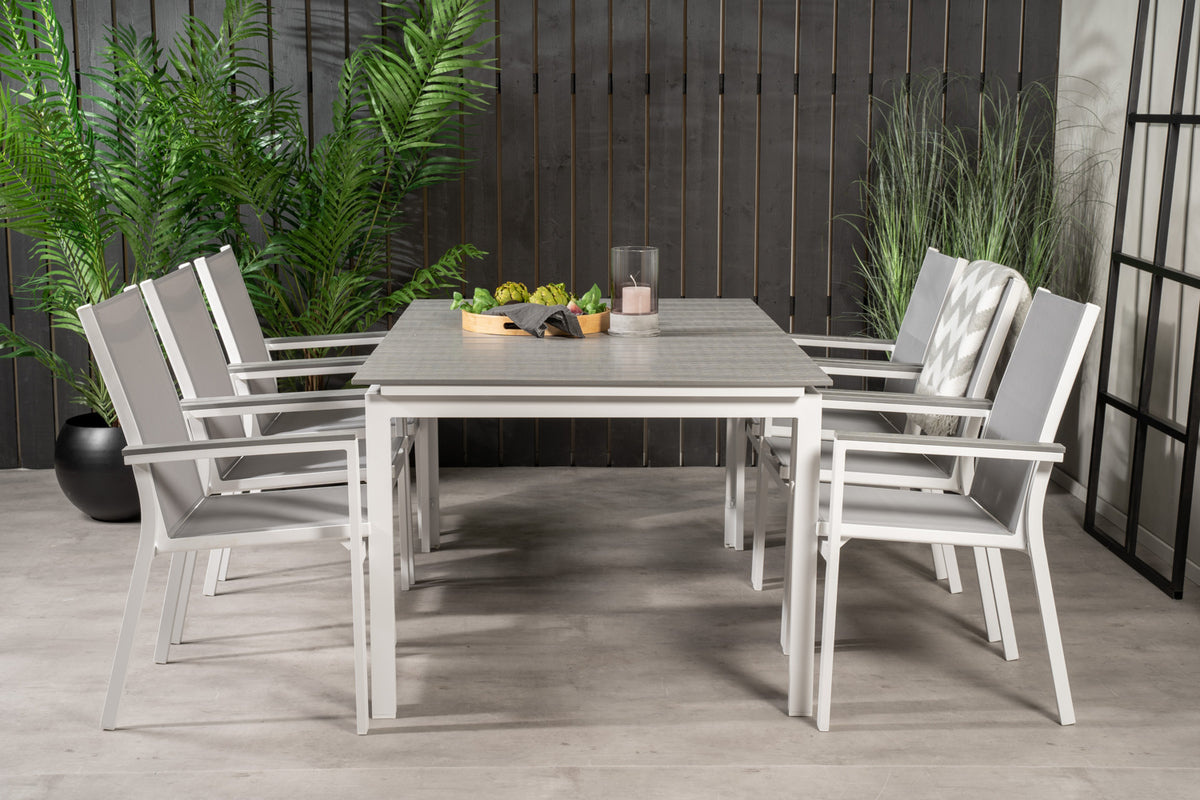 Levels & Parma Spisebord 160 x 100 + Spisestole Grå