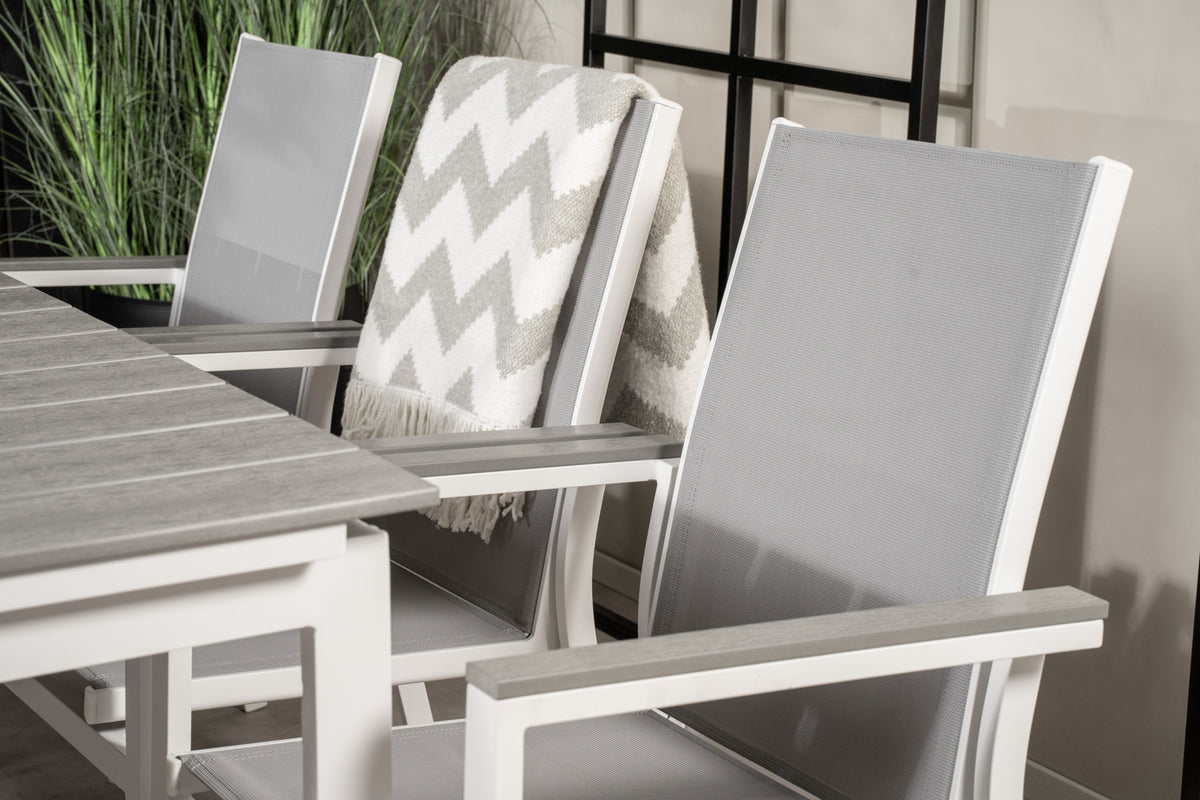 Levels & Parma Spisebord 160 x 100 + Spisestole Grå