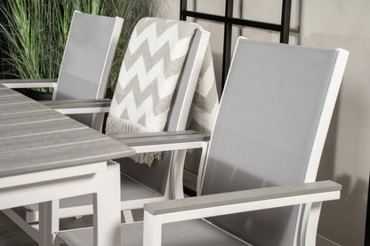 Levels & Parma Spisebord 160 x 100 + Spisestole Grå