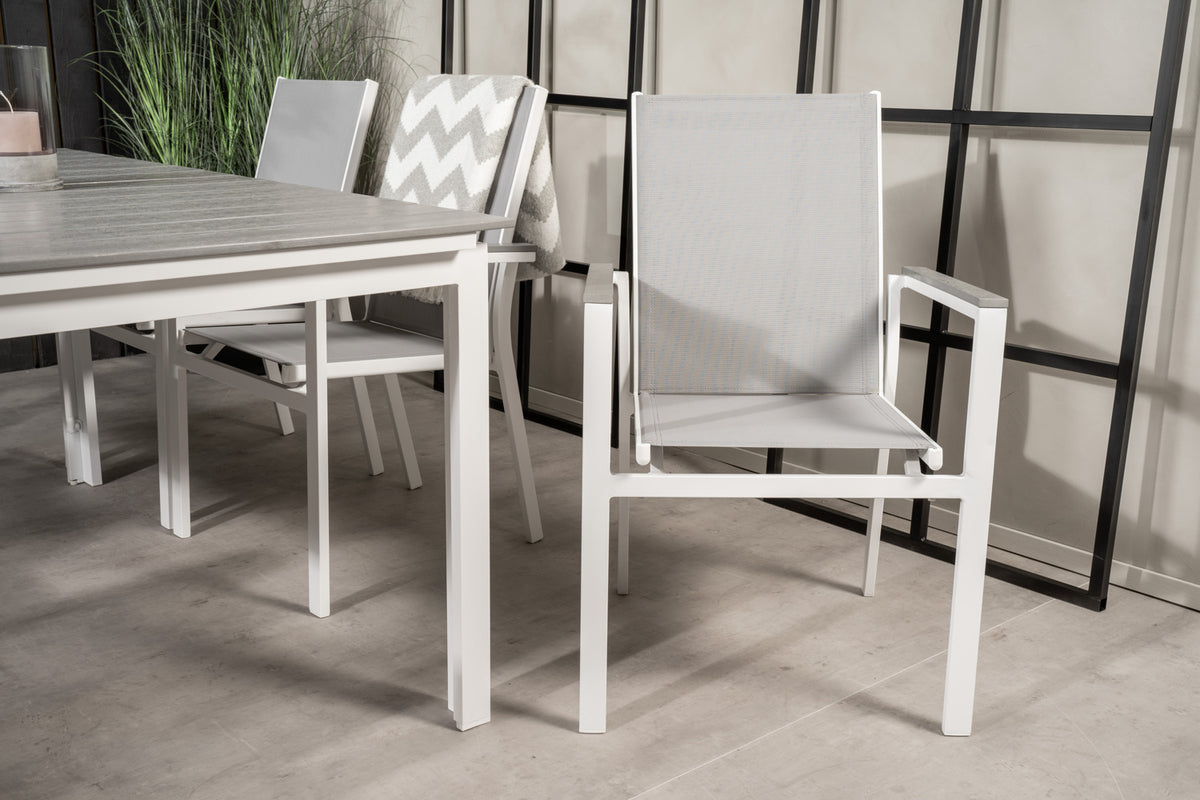 Levels & Parma Spisebord 160 x 100 + Spisestole Grå