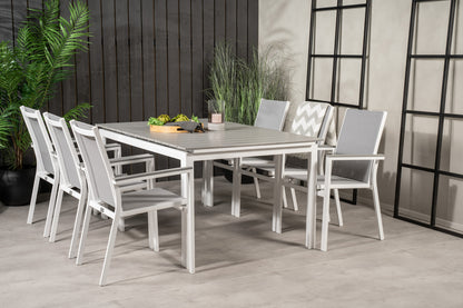 Levels & Parma Spisebord 160 x 100 + Spisestole Grå