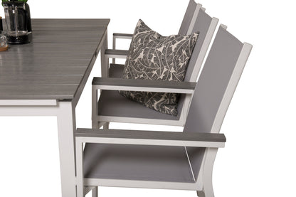 Levels & Parma Spisebord 160 x 100 + Spisestole Grå