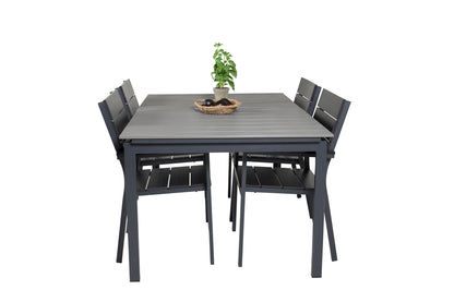 Levels Spisebord 160x100x75 + Spisestole Sort