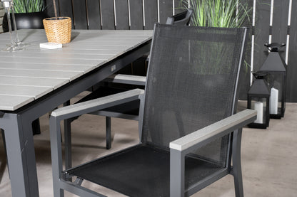 Levels & Parma Spisebord 160 x 100 + Spisestole Sort