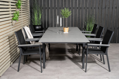 Levels & Parma Spisebord 160 x 100 + Spisestole Sort