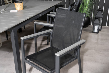 Levels & Parma Spisebord 160 x 100 + Spisestole Sort