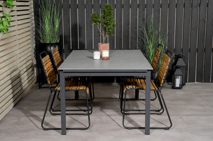 Levels & Bois Spisebord 160x100x75 + Spisestole Natur