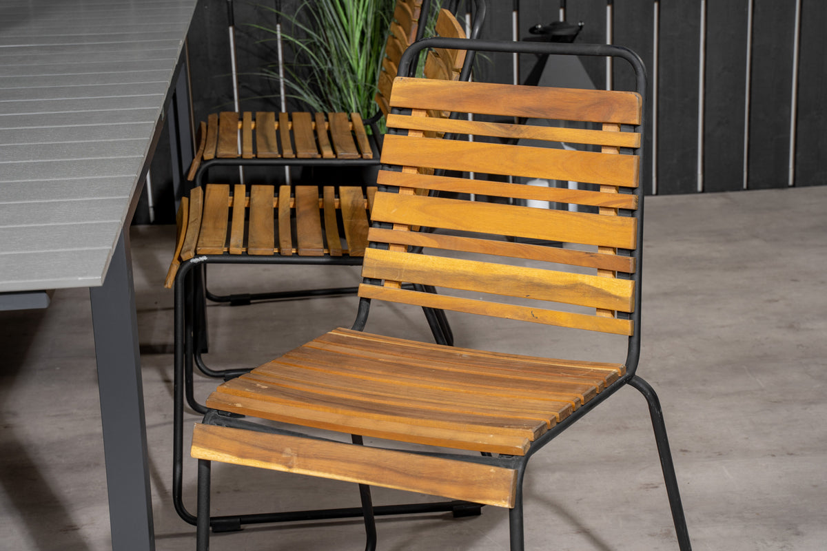 Levels & Bois Spisebord 160x100x75 + Spisestole Natur