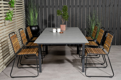 Levels & Bois Spisebord 160x100x75 + Spisestole Natur