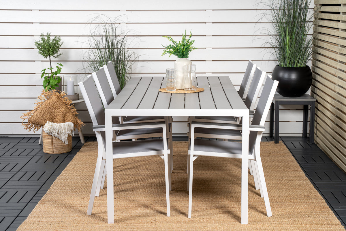 Break | Parma Spisebord 205x90 + 6 spisestole