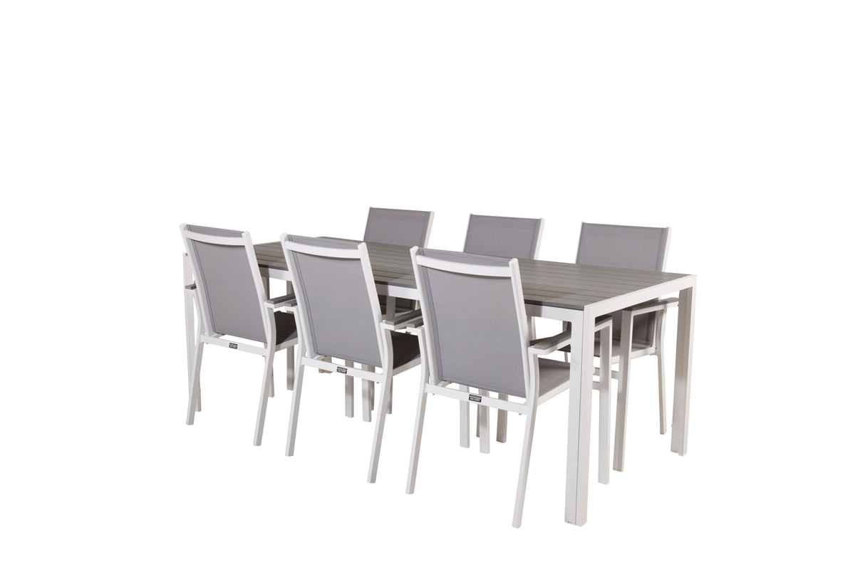 Break | Parma Spisebord 205x90 + 6 spisestole