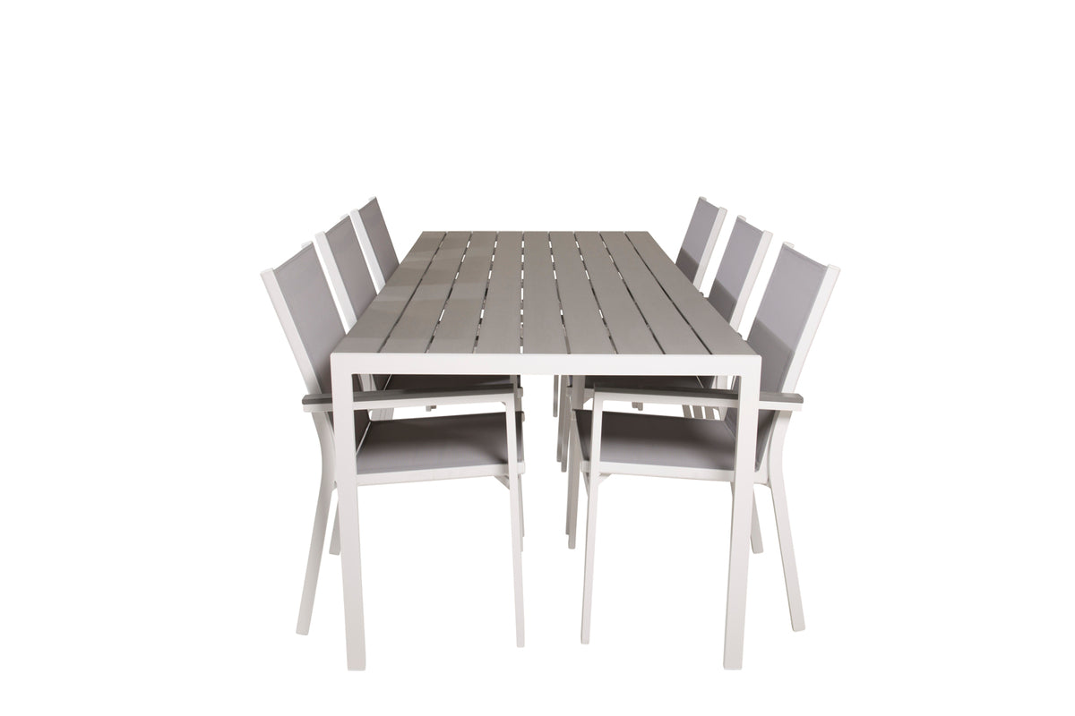 Break | Parma Spisebord 205x90 + 6 spisestole