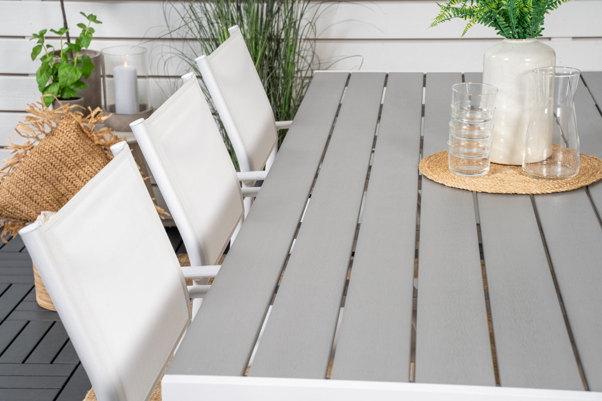 Break | Santorini Spisebord 205x90 + 6 spisebordsstole