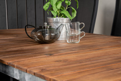 Copacabana & Zenia Reclinerstole Sort + Spisebord 201 x 100