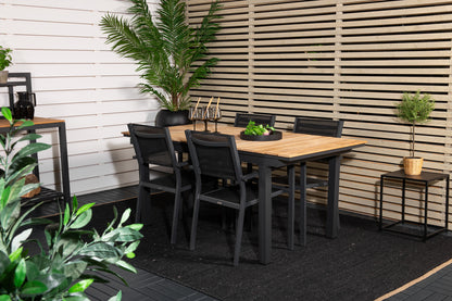 Copacabana & Mexico Spisestole Sort + Spisebord 90x180/240