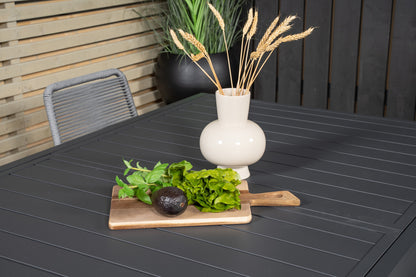 Lindos & Marbella Spisestole Grå + Spisebord 160x100x75