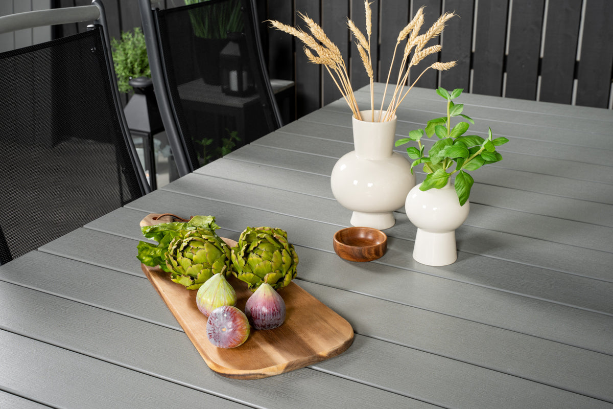 Levels & Albany Spisebord 229x100x75 + Positionsstole Sort