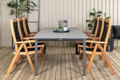 Levels & Peter Spisebord 229x100x75 + Positionsstole Natur