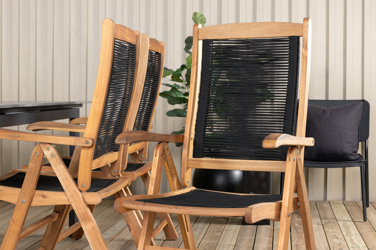 Levels & Peter Spisebord 229x100x75 + Positionsstole Natur