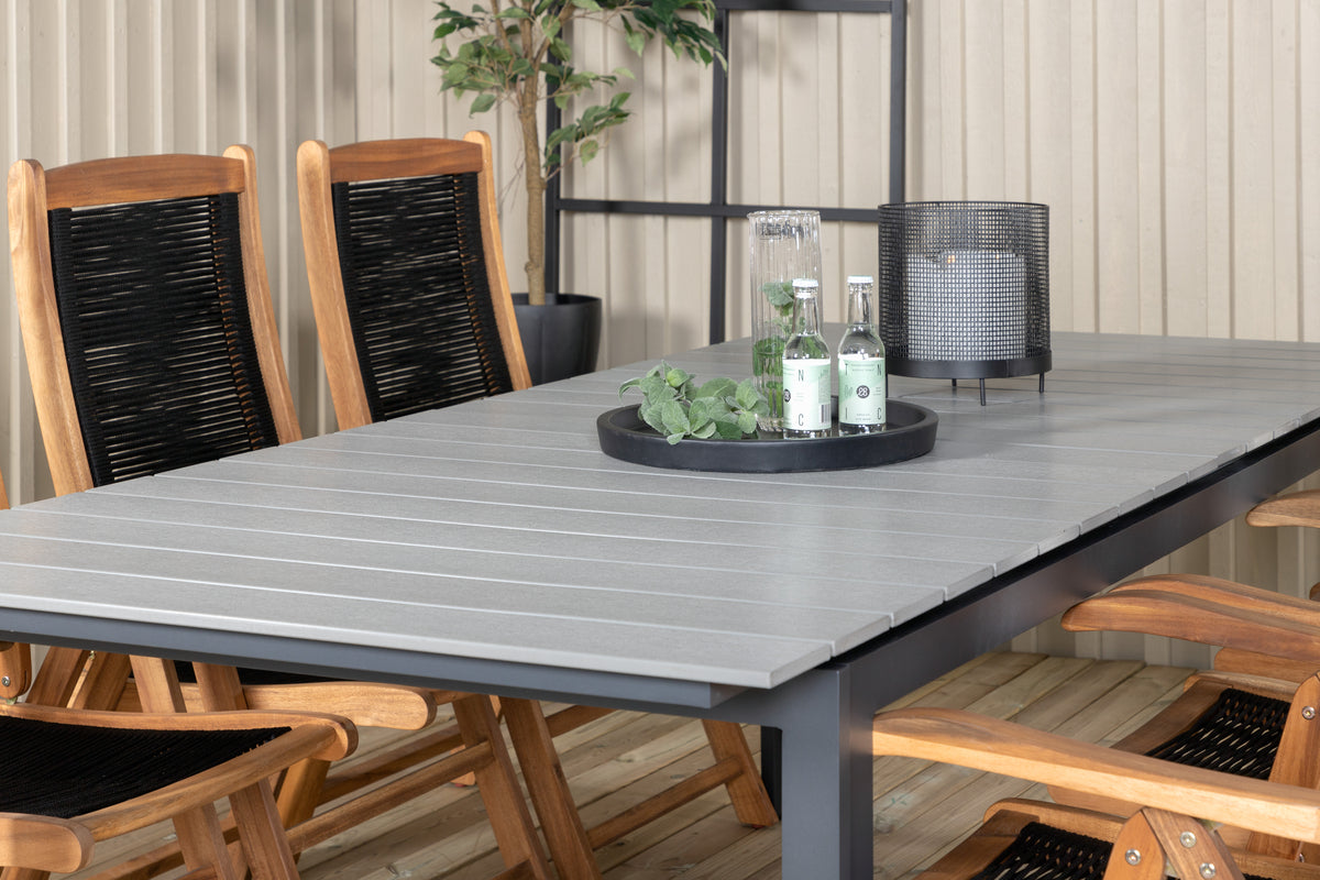 Levels & Peter Spisebord 229x100x75 + Positionsstole Natur