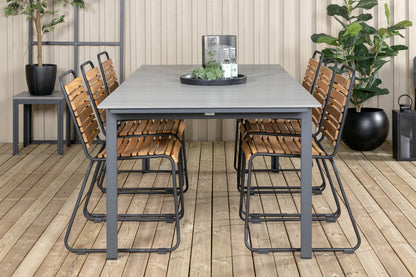 Levels & Bois Spisebord 229x100x75 + Spisestole Natur