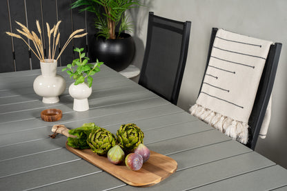 Levels & Copacabana Spisebord 229x100x75 + Reclinerstole Sort