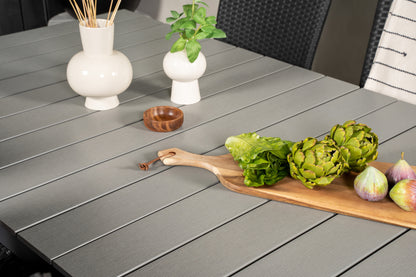 Levels & Padova Spisebord 229x100x75 + Reclinerstole Sort