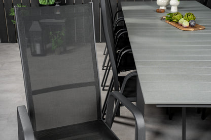 Levels & Copacabana Spisebord 229x100x75 + Reclinerstole Sort