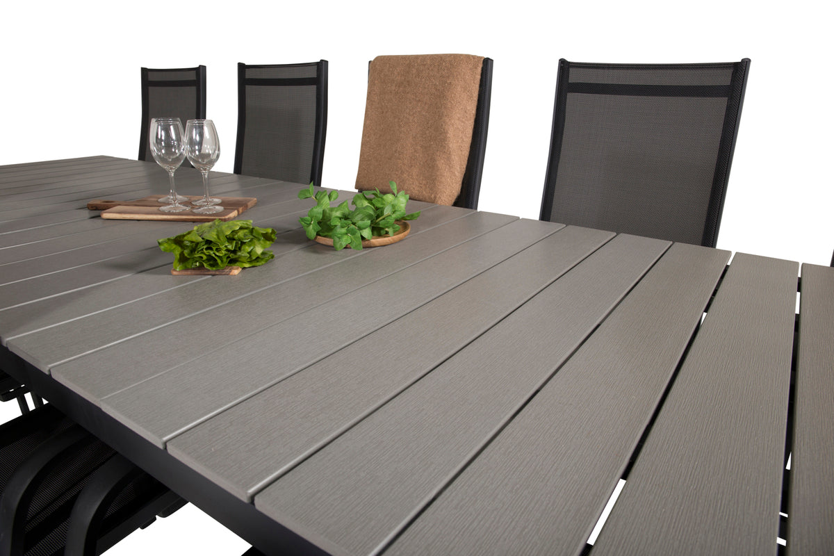 Levels & Copacabana Spisebord 229x100x75 + Reclinerstole Sort