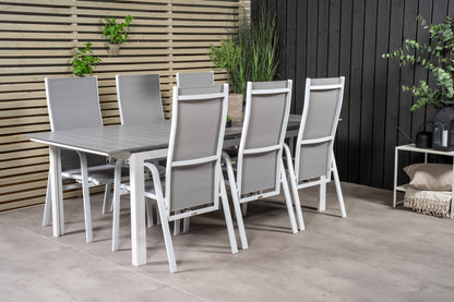 Copacabana & Levels Reclinerstole Grå + Spisebord 229x100x75